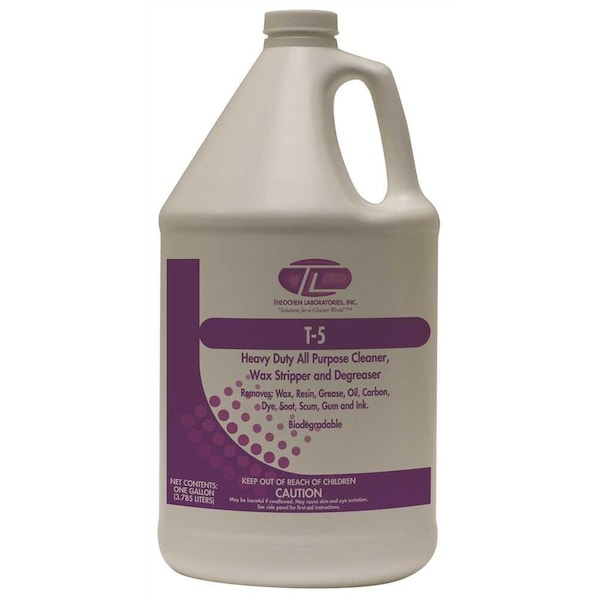 Theochem Laboratories T-5 1 Gal. Purple Heavy-Duty Degreaser, 4PK 100486-99990-7G - main